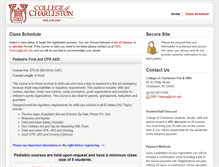 Tablet Screenshot of cofc.enrollware.com